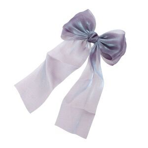 Elegant Bow Ribbon Duckbill Hair Clips Hairdo Clip Purple